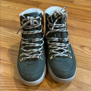 Woden Womens Iris Nubuck Boot Size 38 Minimalist Comfort Trekking Outdoor Hiking